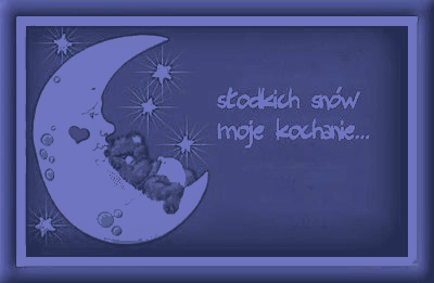 Brązowy miś śpiący na księżycu słodkich snów